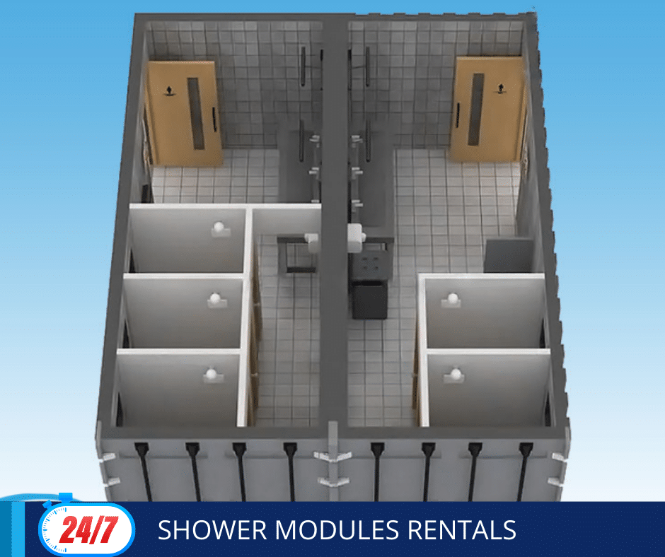 25-Shower Modules Rentals