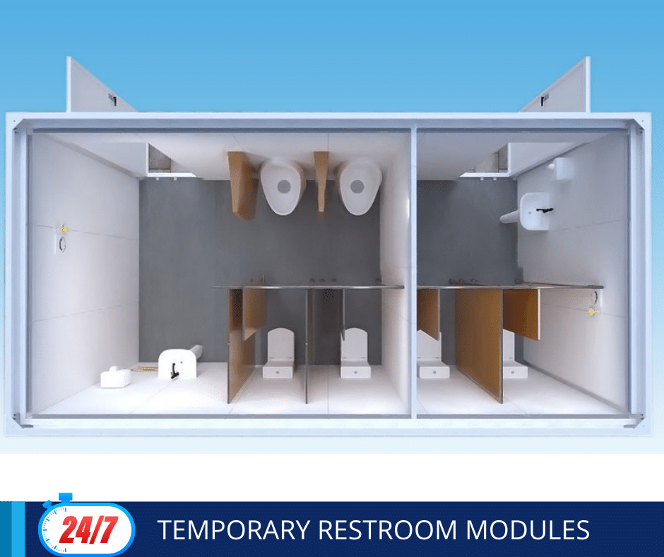 Temporary Restroom Modules